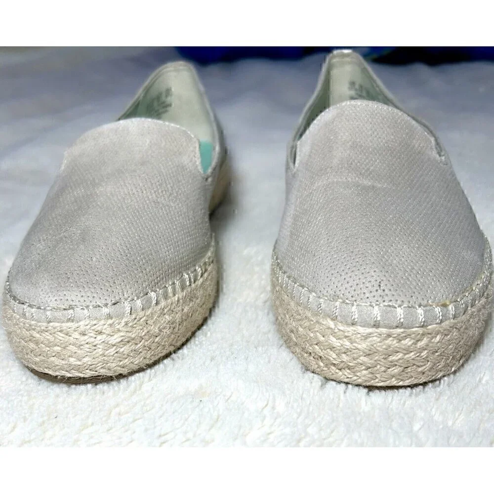 Dr. Scholls Shoes‎ Womens Find Me Loafer Oyster Microfiber Espadrilles Size 9.5
